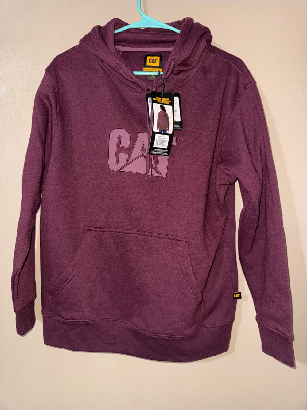 CAT Women's Pullover Hoodie in Plum